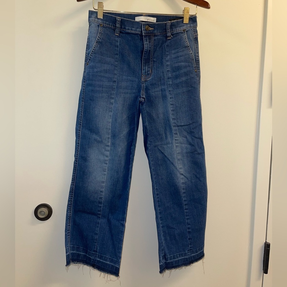 Ella Moss Cropped Wide Leg Jeans 27 - Picture 2 of 11